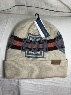 Pendleton Harding Knit Beanie Ivory NWT